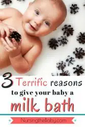 3 terrific reasons to give your baby a milk bath