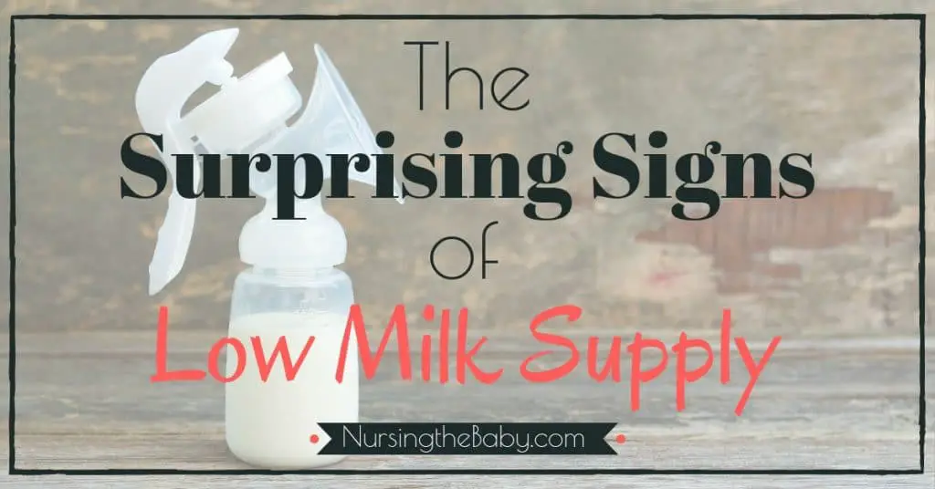 The surprising signs of low milk supply