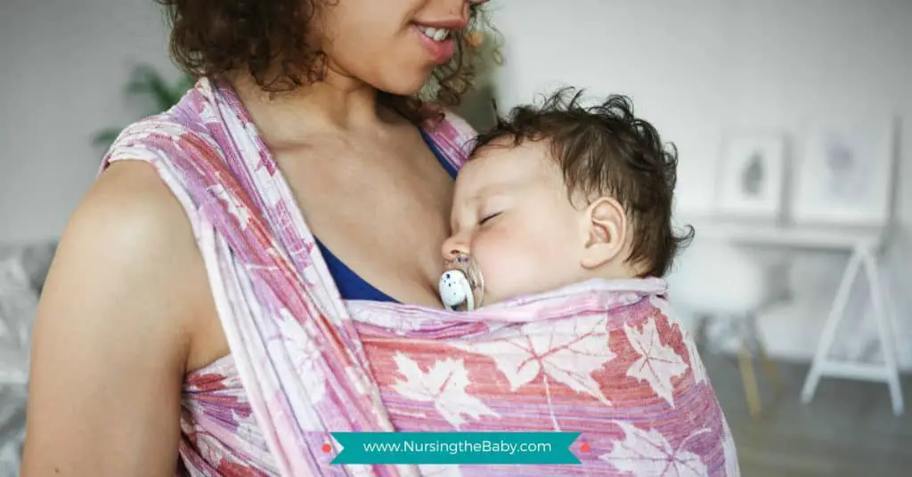 babywearing makes breastfeeding after a C-section easier